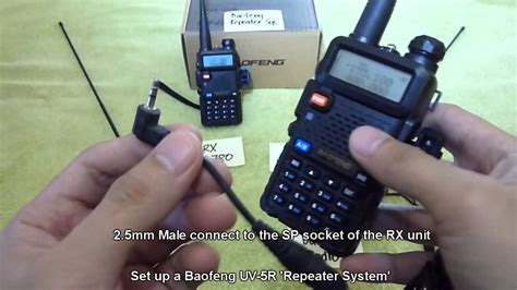 Step 2. . Set up a baofeng uv5r repeater system